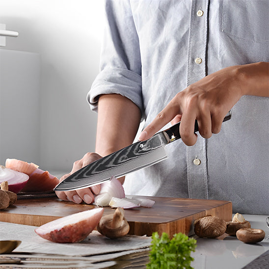 Couteaux de cuisine en acier inoxydable à haute teneur en carbone